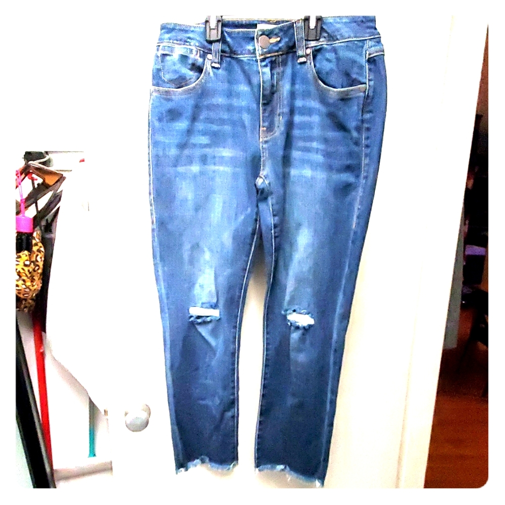 cabi, CROPPED HIGH STRAIGHT JEANS